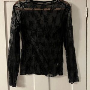 Elegant Black Lace Top